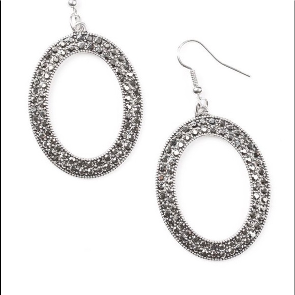 Go Down In Glitter - Silver Earrings - Picture 2 of 2